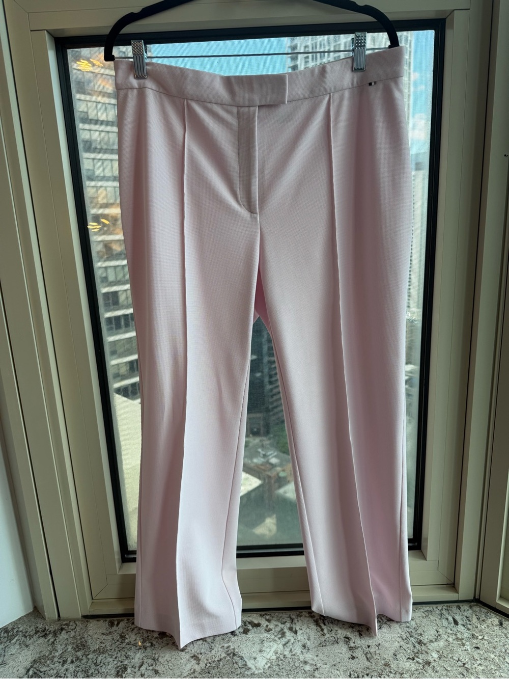 NWOT Hugo Boss Tasola Pintuck Cropped Women’s Pants in Pink - Size 10